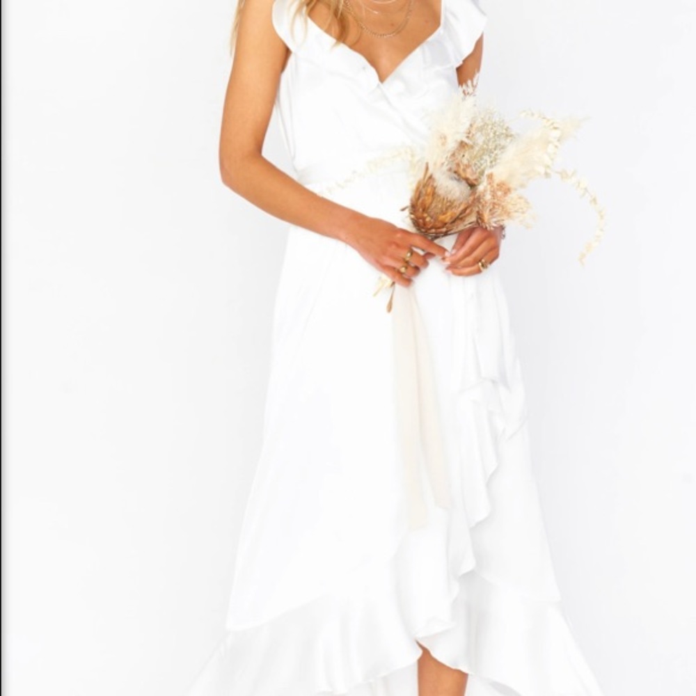 Show Me Your Mumu Samantha Ruffle Wrap Dress